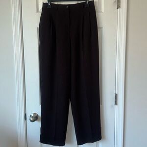 Karen Scott size 10 tall Brown, and striped slacks